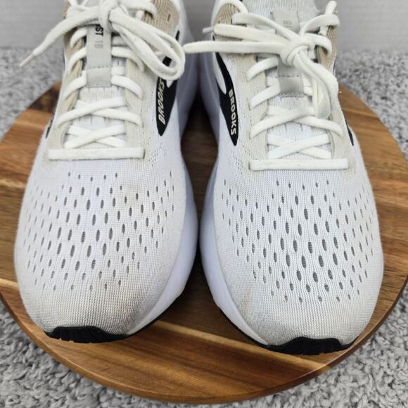 Brooks Mens 11D Ghost 16 White Pelican Oyster Athletic Gym Daily Running Shoe main image 6